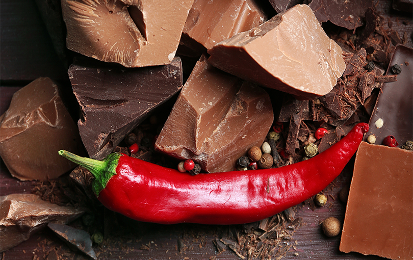 voce conhece a historia da combinacao de pimentas com chocolate